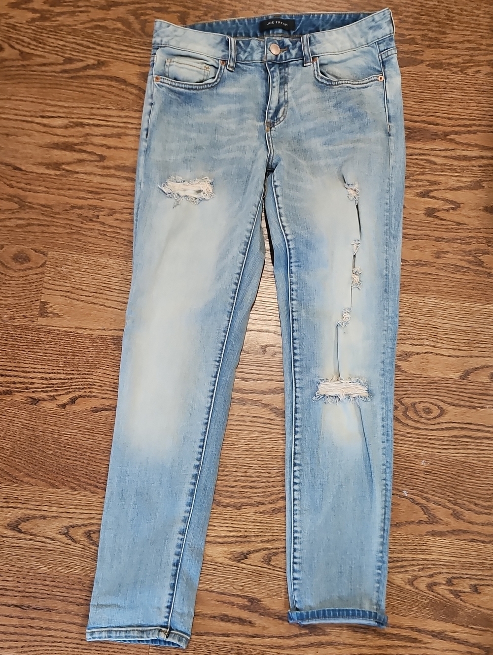 Joe Fresh Light Blue Ripped Skinny Jeans